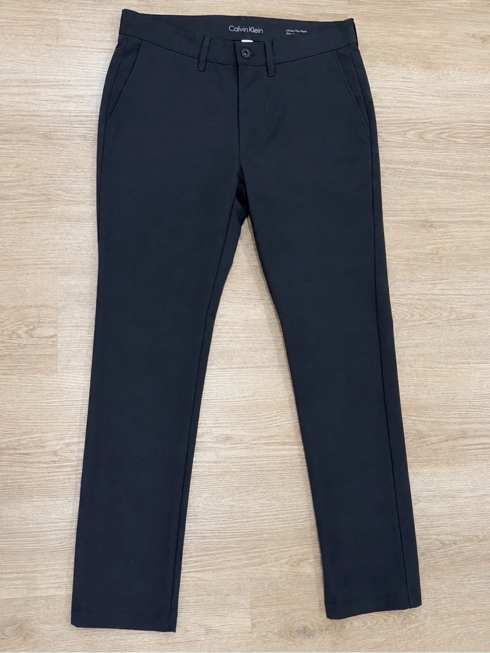 Calvin Klein Men's Black Straight Dress Pants